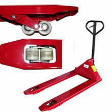 PALLET JACK 2 TON-5000 lbs-double rollers double casters (RED)