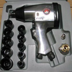1/2" AIR IMPACT WRENCH KIT WITH SOCKETS CASE AIR TOOL