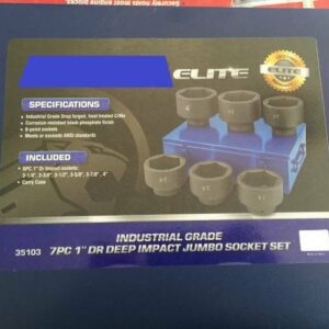INDUSTRAIL GRADE 7 PC 1" DR DEEP IMPACT JUMBO SOCKET SET