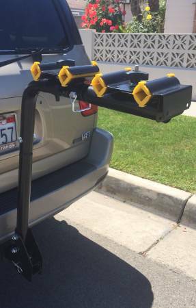 Heavy Duty 4 Bicycle Bike Rack Car Swing Down SUV 1 BAR - Image 3