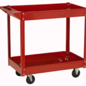 Rolling Service Cart Steel with 2 Shelves