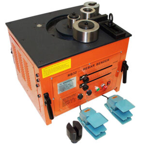REBAR BENDER  ELECTRIC HYDRAULIC 32MM 1¼” #10 HEAVY DUTY W/TWO FOOT CONTROLLS SKU# 961049 / BMRB -32
