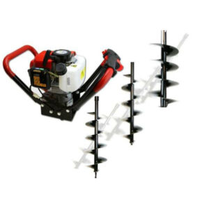 POST HOLE DIGGER 1 man GAS 55 CC with 3 bits 6,8,10″