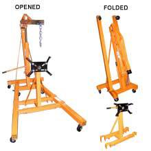 ENGINE HOIST 2 ton CHERRY PICKER shop crane w 2000lb Engine Stand