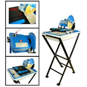 PROFESSIONAL TILE SAW AND CUTTER 7" W/BLADE, STAND & LASER