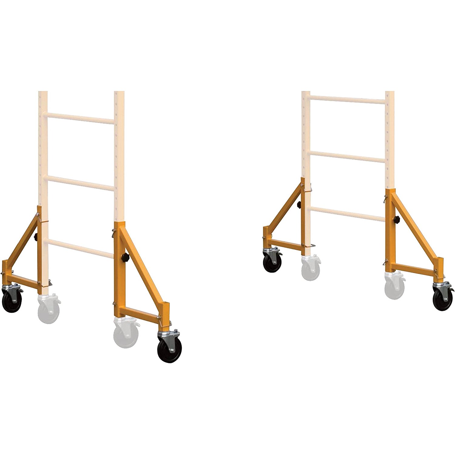 SCAFFOLDING 12 FT W/GUARD RAIL & OUTRIGGERS #SCAF-12HP WITH SAFECLIMB HATCH PLATFORMS - Image 3