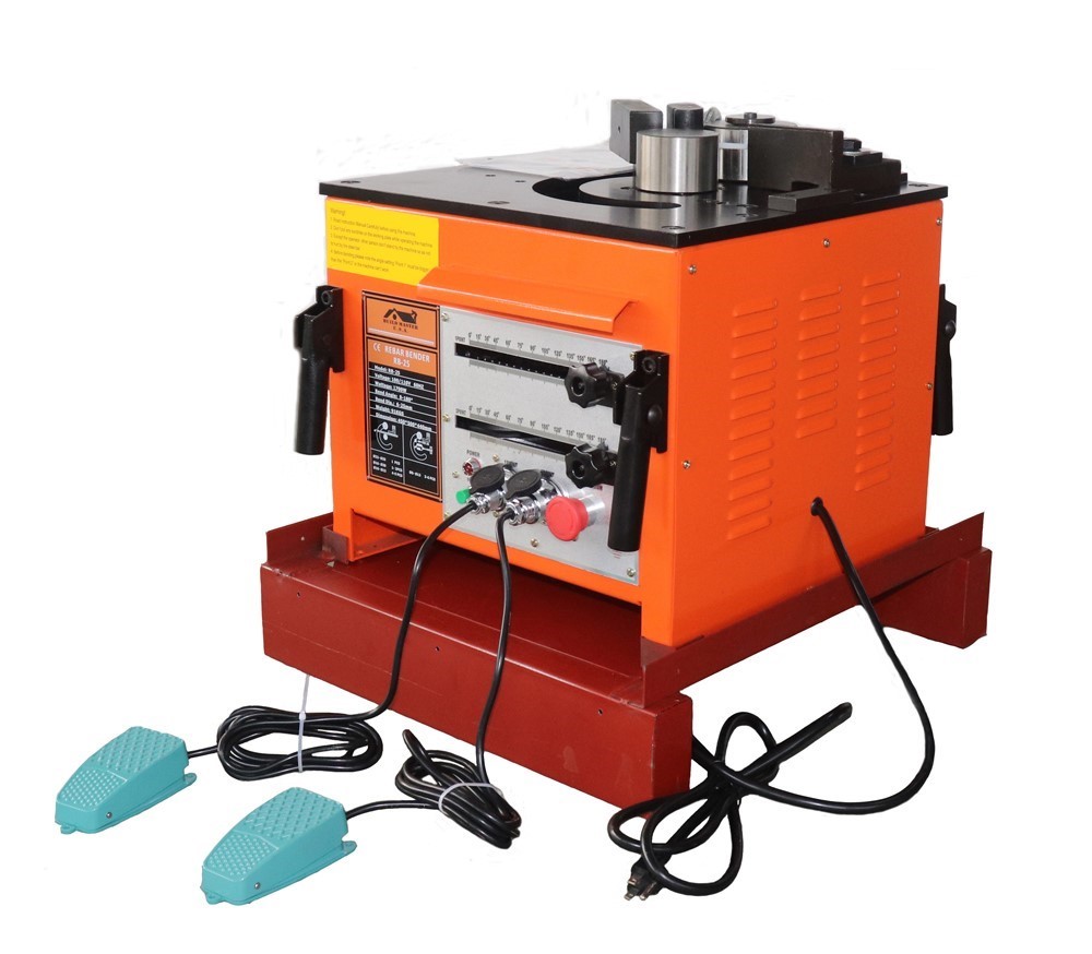 REBAR BENDER ELECTRIC HYDRAULIC 25MM 1" #8 HEAVY DUTY W/TWO FOOT CONTROLLS SKU# 961048 / BMRB-25