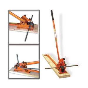 REBAR BENDER CUTTER MANUAL 52” LONG  5/8" #6  W/WOOD BASE  SKU# 925038 / BMRBC-20MWB