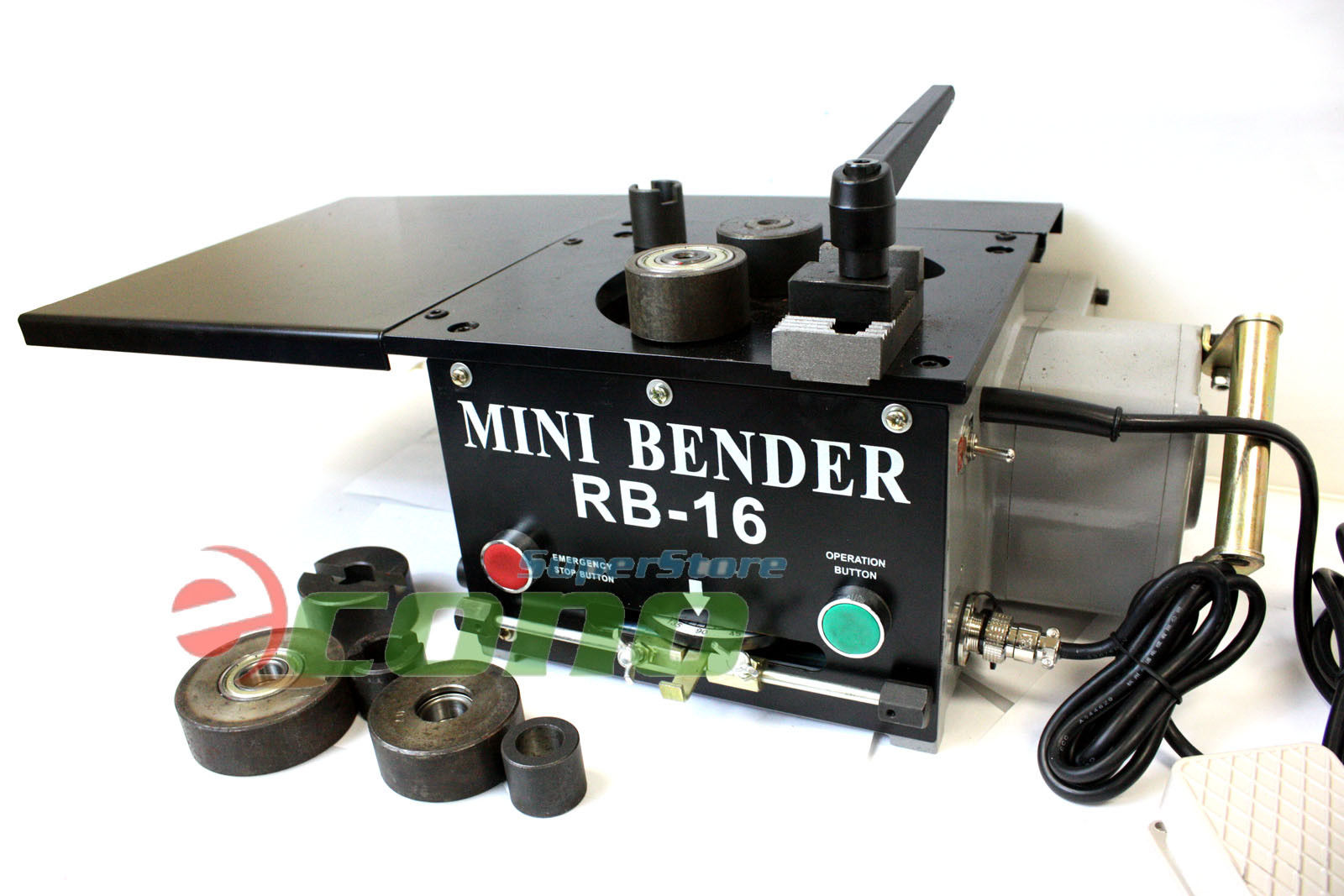 REBAR BENDER ELECTRIC HYDRAULIC 16MM 5/8" #6 HEAVY DUTY W/ONE FOOT CONTROLL SKU# 961055 / BMRB-16 - Image 3