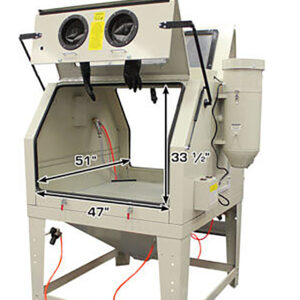 Industrial Sand Blaster Cabinet with Dual Work Position 2 Man #1200L With Free Air Alteration Dust Collector System