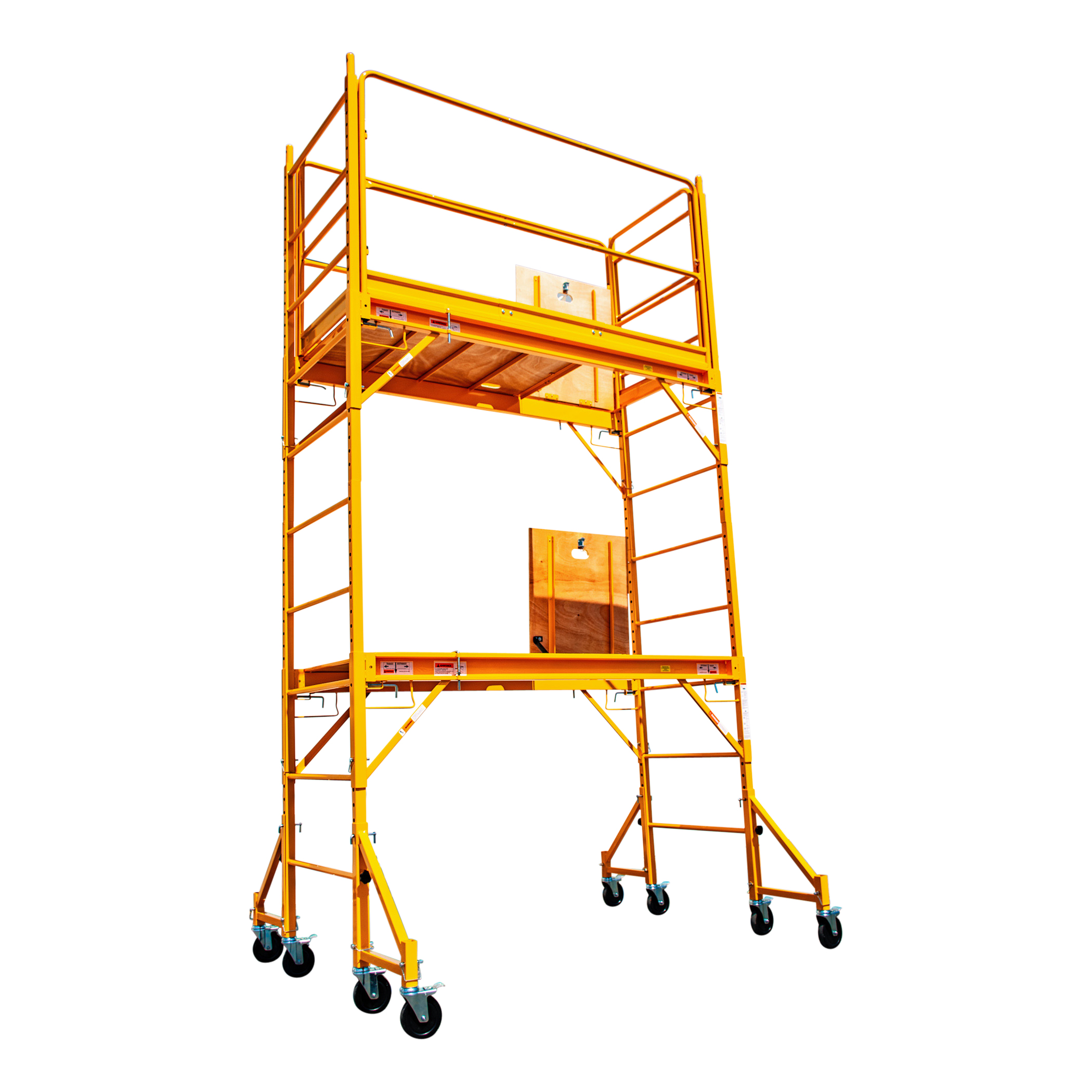 SCAFFOLDING 12 FT W/GUARD RAIL & OUTRIGGERS #SCAF-12HP WITH SAFECLIMB HATCH PLATFORMS