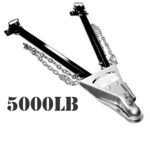 TOW BAR 5000 LB ADJUSTABLE MOUNT W/CHAINS