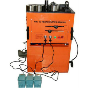 REBAR BENDER / CUTTER COMBO ELECTRIC HYDRAULIC 32MM 1¼” #10  HEAVY DUTY W/TWO FOOT CONTROLLS SKU# 961052 / BMRBC-32